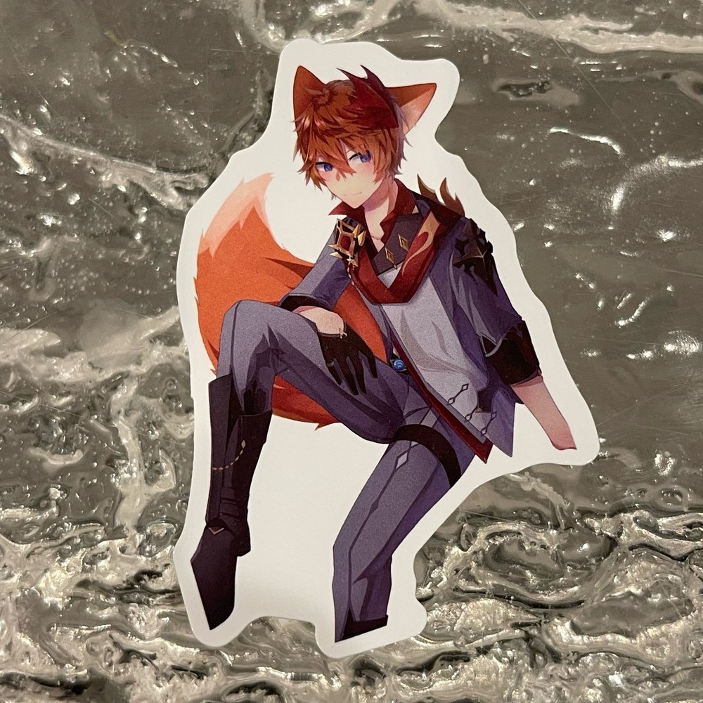 5/$10 Waterproof Vinyl Sticker: Tartaglia Genshin Impact